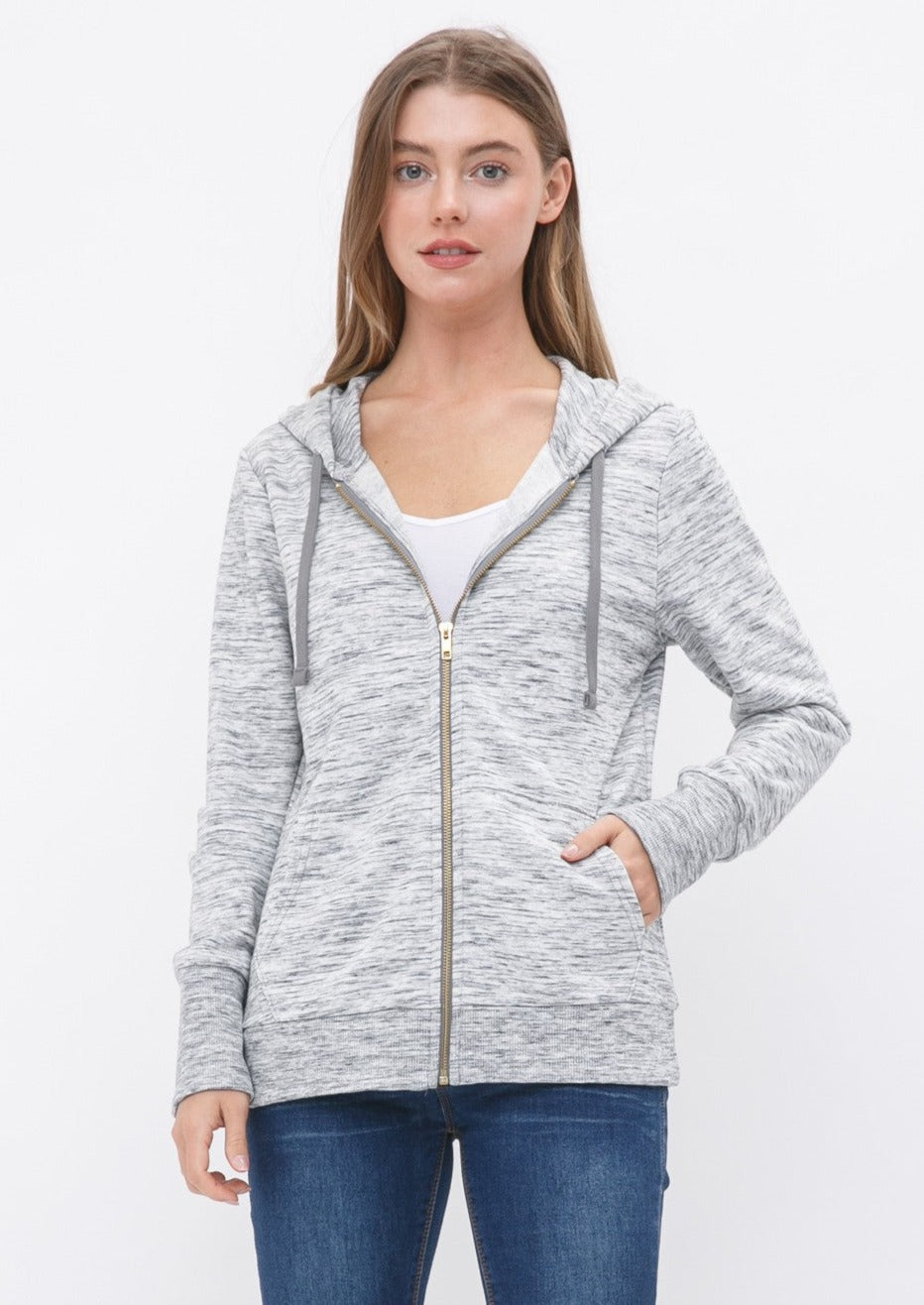 Cielo Weekend Hoodie (Marled Grey)
