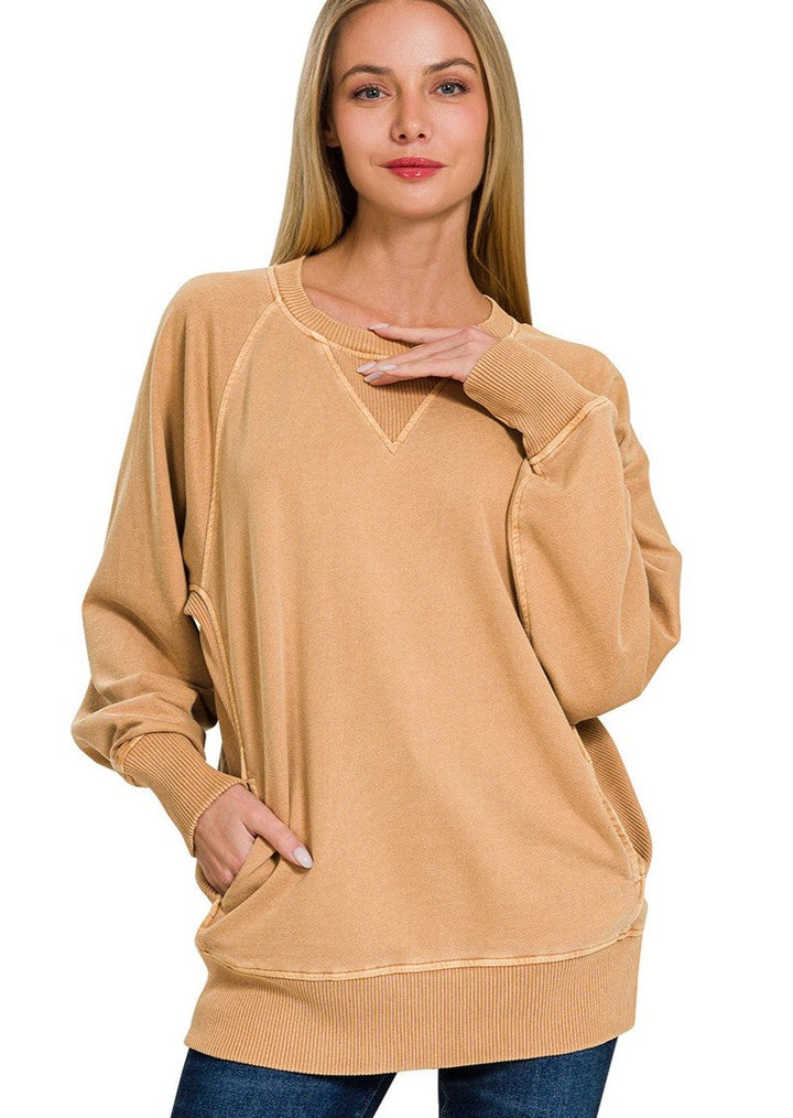 Zen French Terry Sweatshirt (Camel)