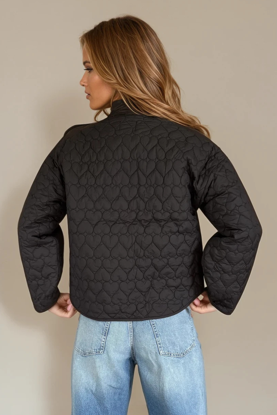 PRIV Bree Hearts Quilted Jacket