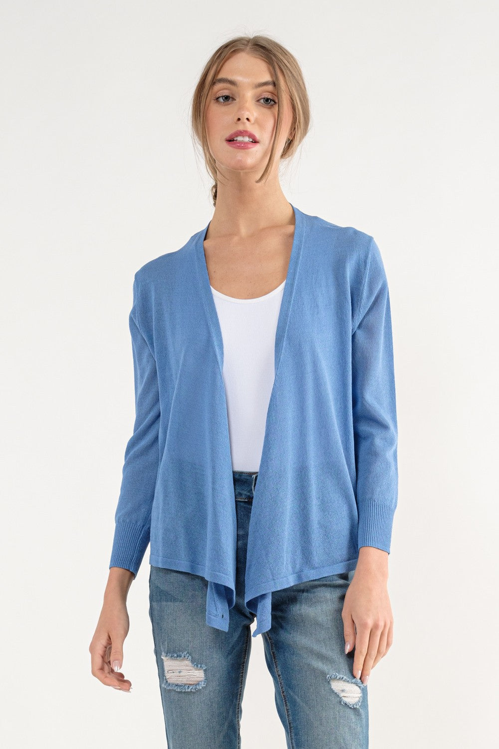 Cielo Multi Tie Cardigan (Blue)