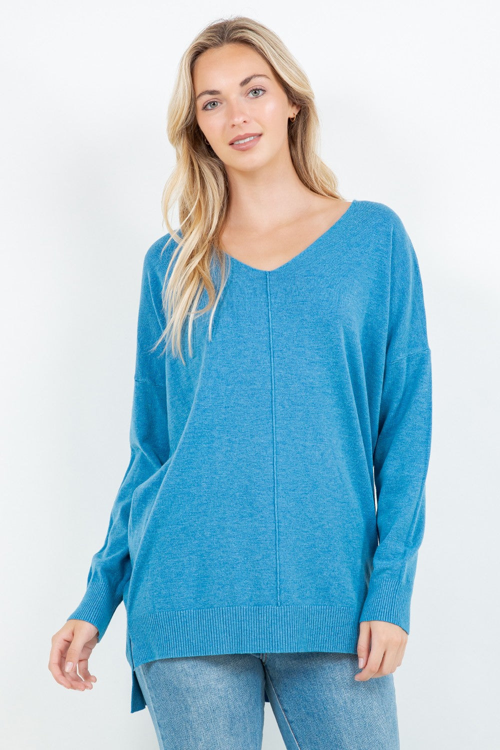 Comfy As Can Be Sweater (Azure)