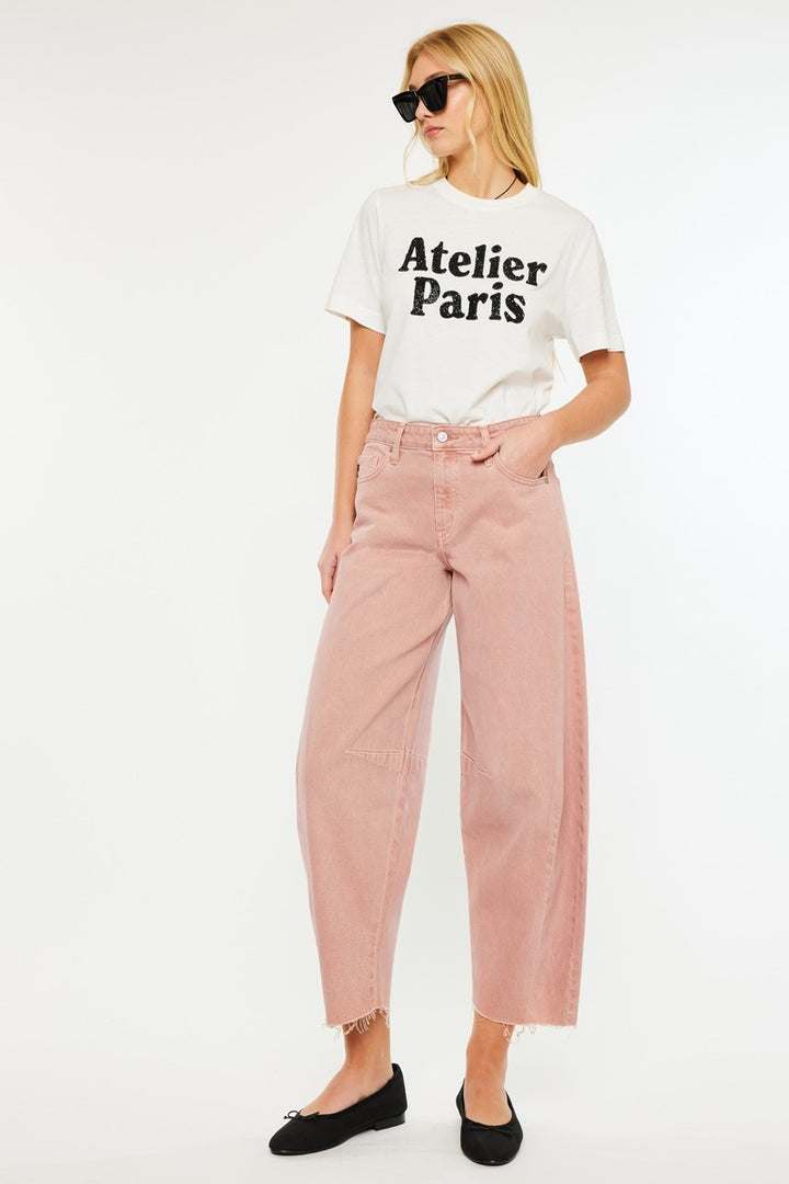 Kancan Horseshoe Jean (Dusty Pink)