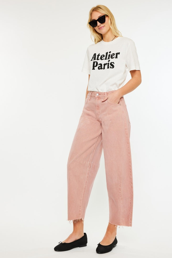 Kancan Horseshoe Jean (Dusty Pink)