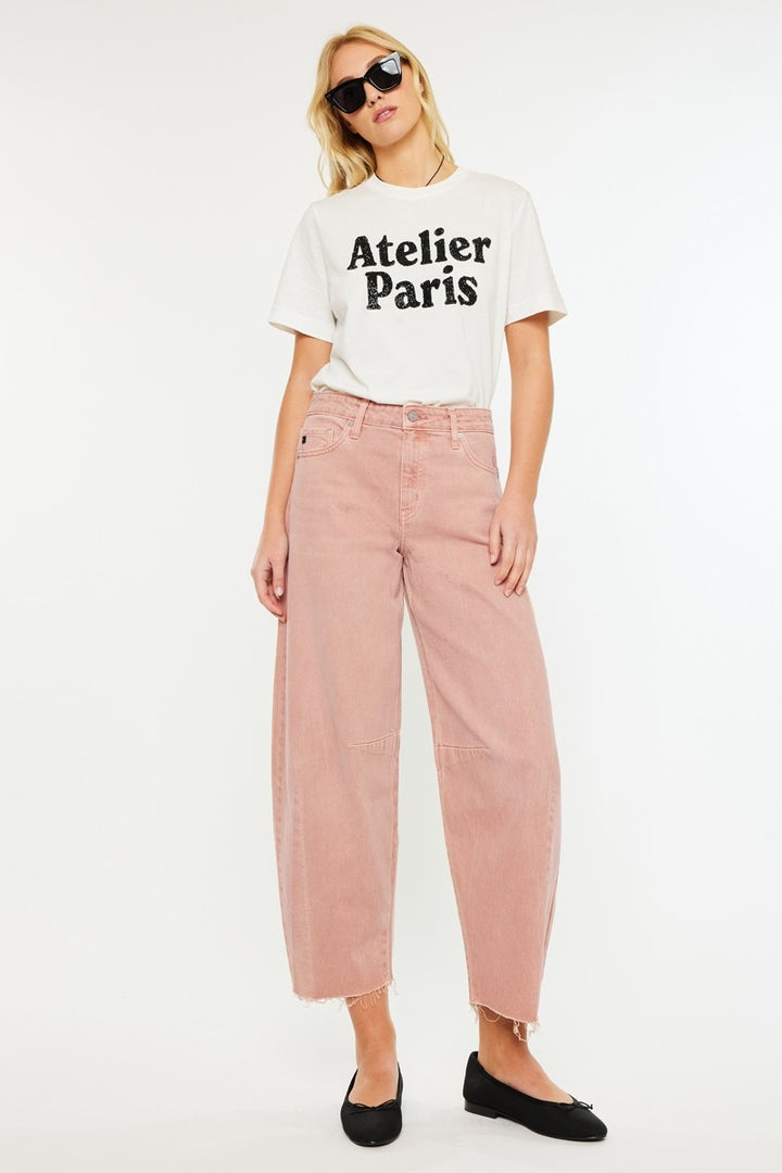 Kancan Horseshoe Jean (Dusty Pink)