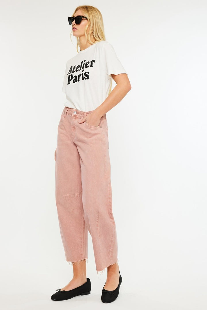 Kancan Horseshoe Jean (Dusty Pink)