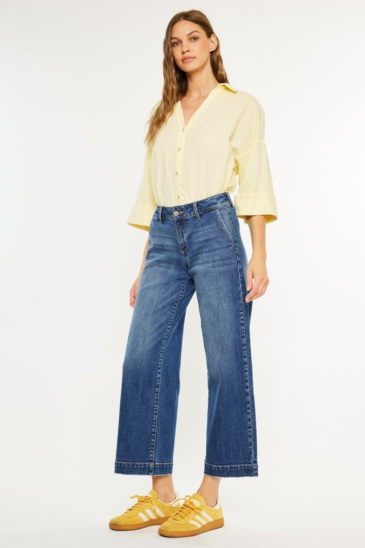 Kancan Petite Mid Rise Trousers