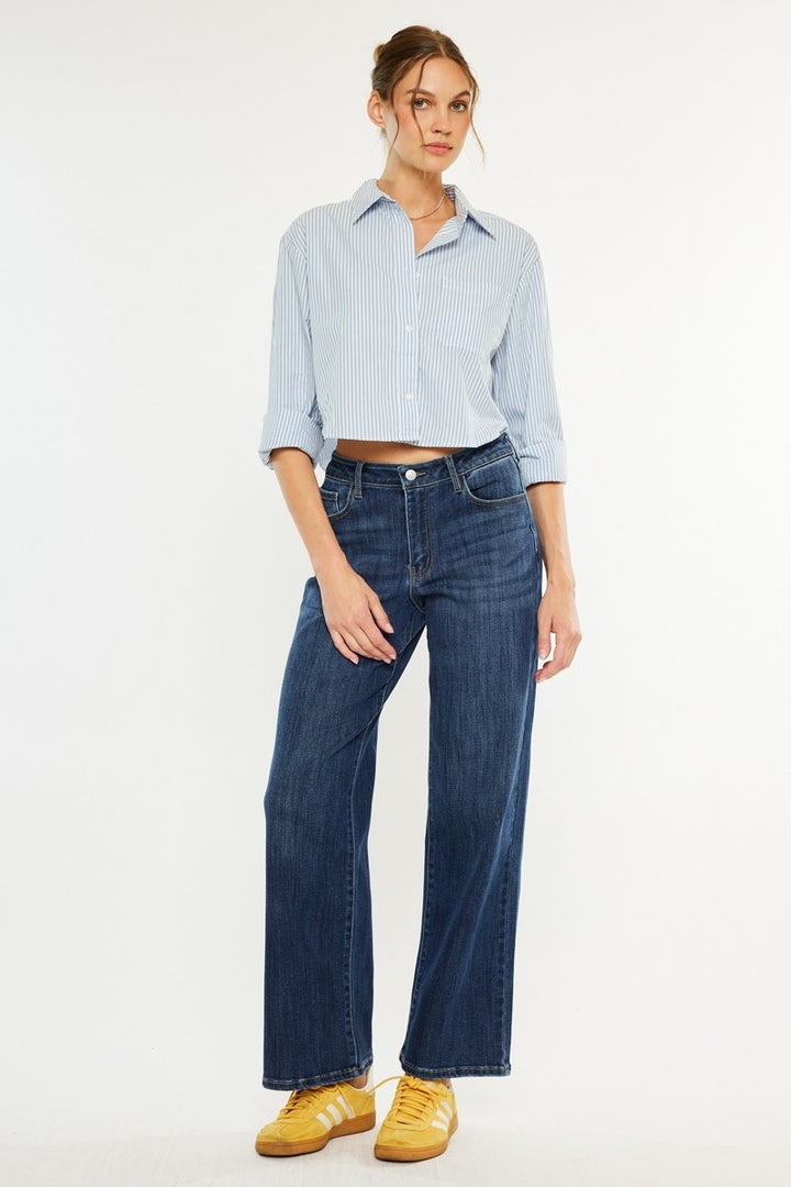 Kancan Essential Wide Leg Jean
