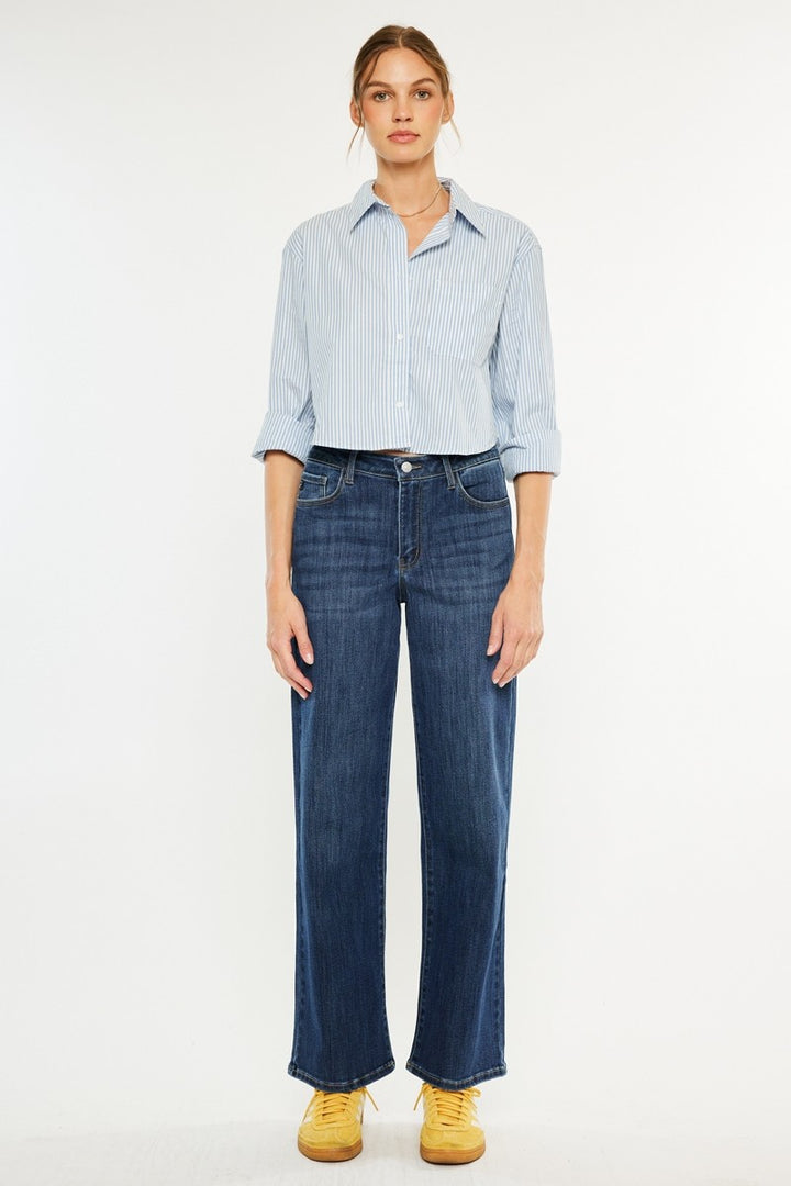Kancan Essential Wide Leg Jean