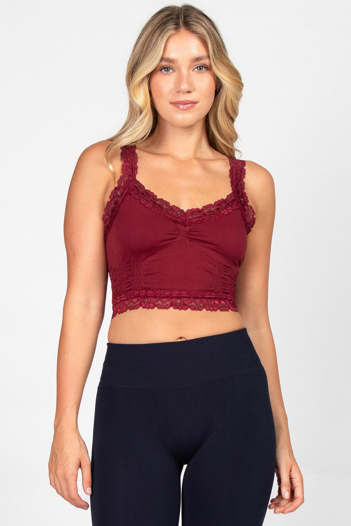 M Rena Lace Crop Cami (12 colours)
