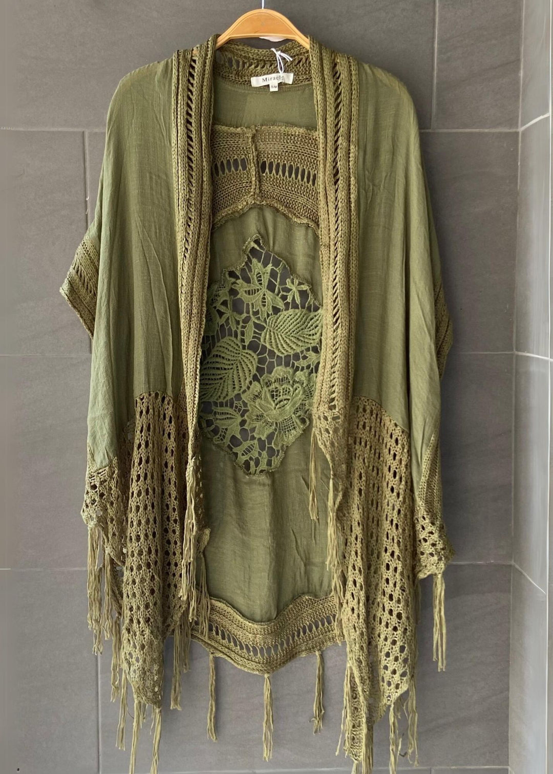 My Cozy Crochet Cardigan (Olive)