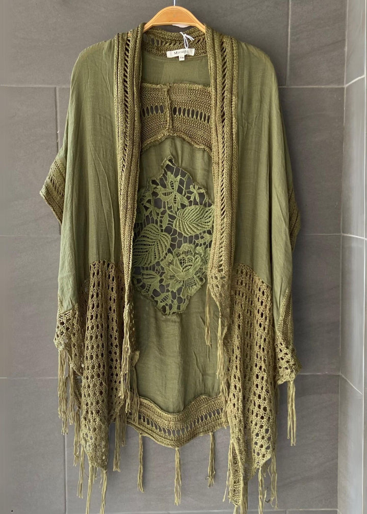 My Cozy Crochet Cardigan (Olive)