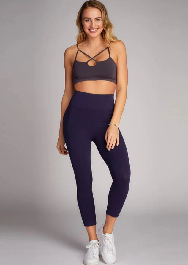C est Moi Bamboo Crop Legging Navy