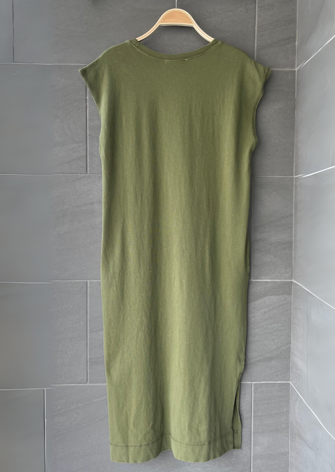 HYFVE Cotton Midi Dress (Moss)