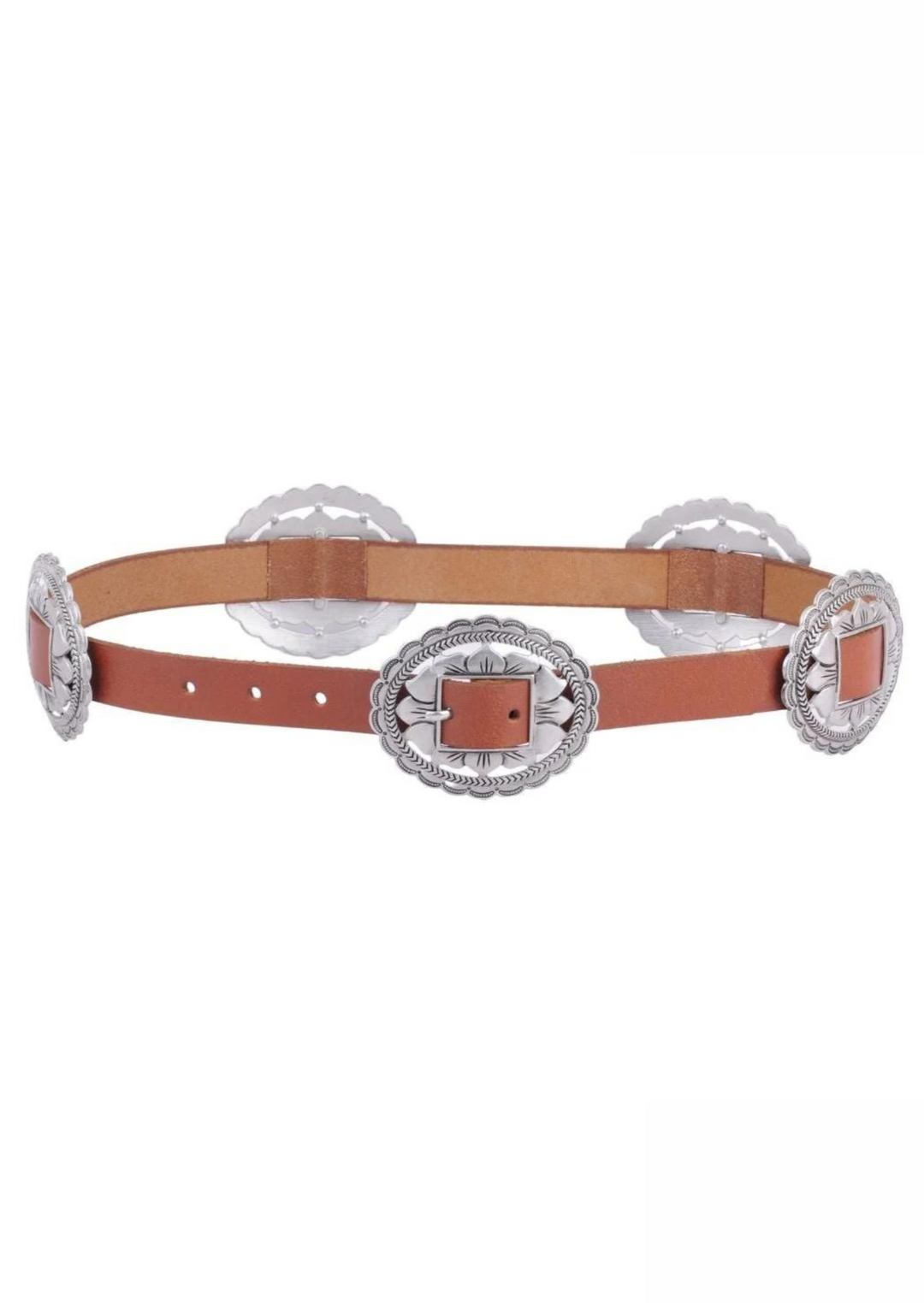 Most Wanted Western Concho Leather Belt