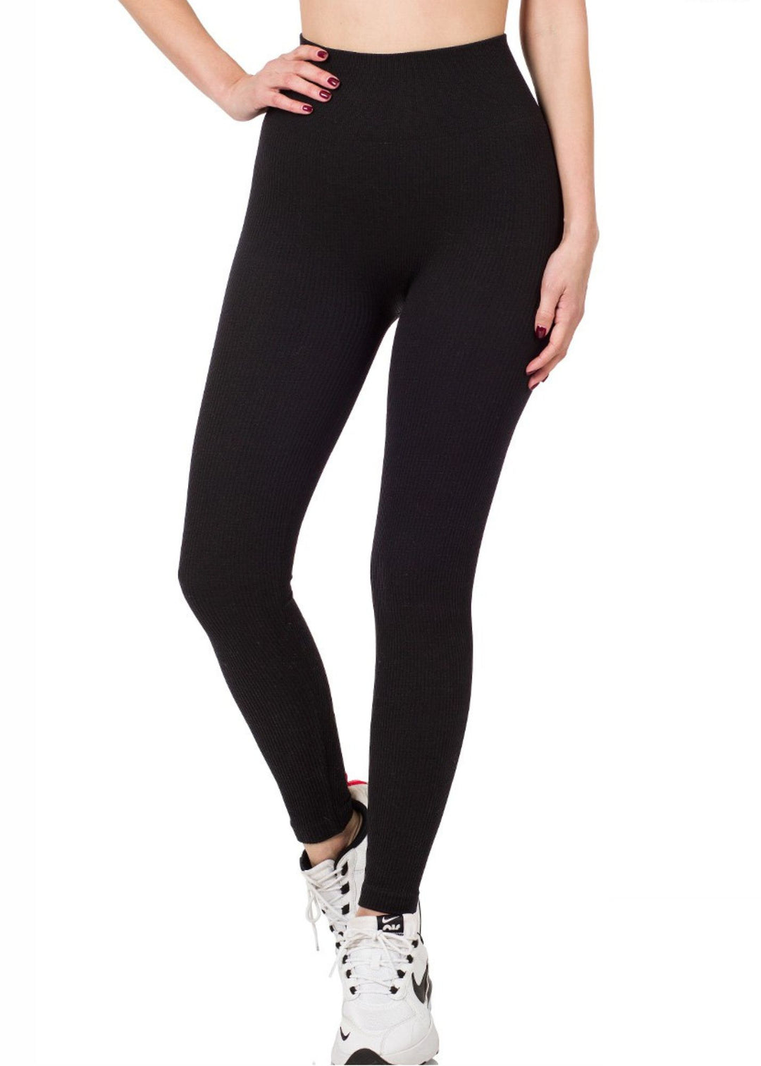 Zen Seamless Rib Legging (Black)