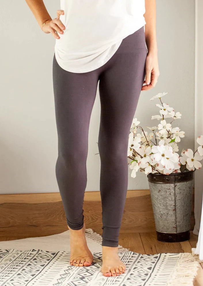 Tummy Tuck Full Length Legging (Grey)