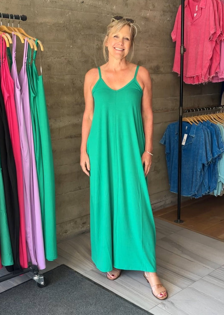 Zen Divine Maxi Dress (Kelly Green)