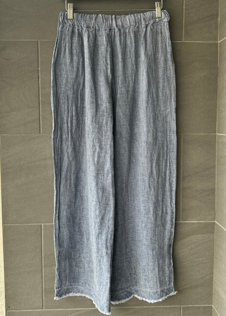 Meo Linen Dozza Pants (Navy)