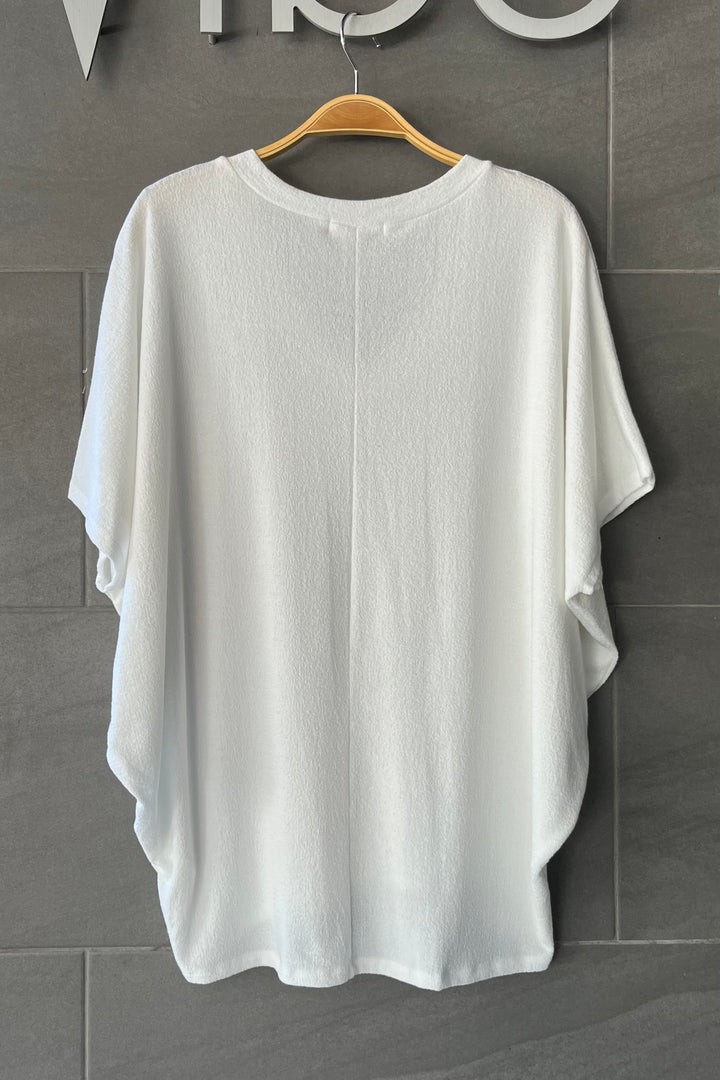 Jolie Slouchy Dolman Tee (Ivory)