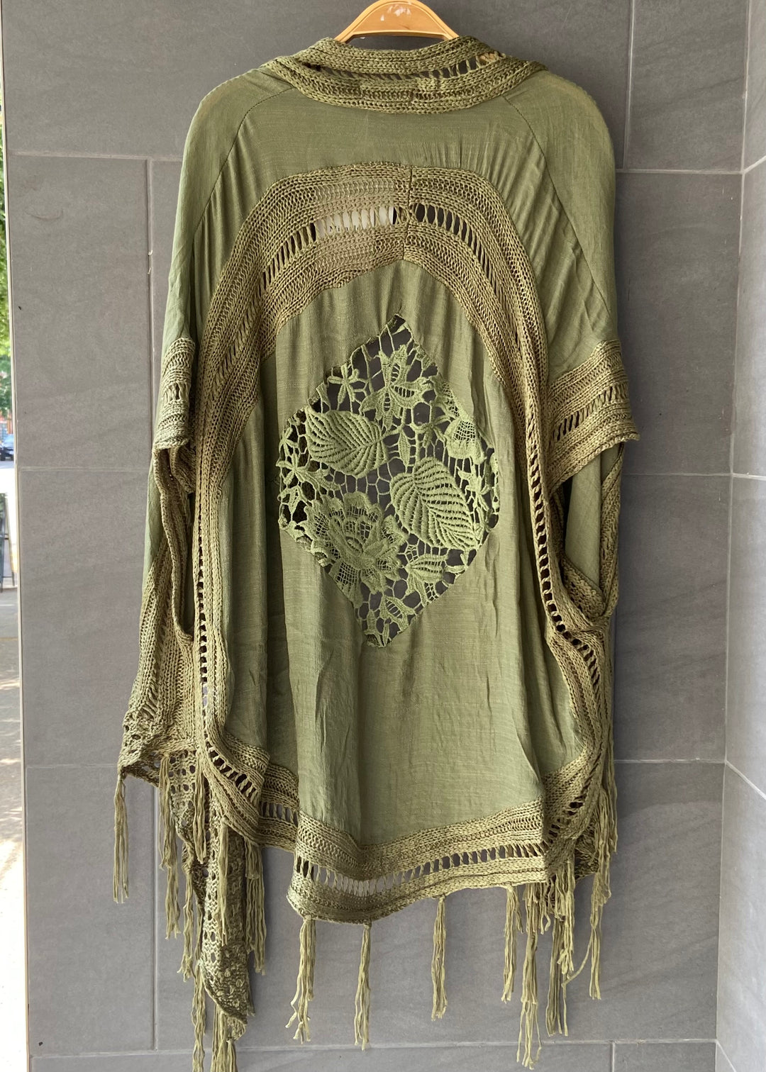 My Cozy Crochet Cardigan (Olive)