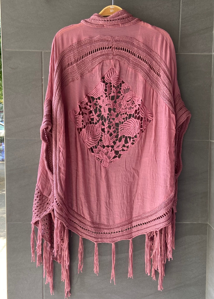 My Cozy Crochet Cardigan (Rose)