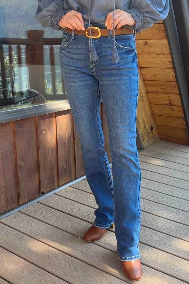 Kancan Slim Leg Bootcut Jean