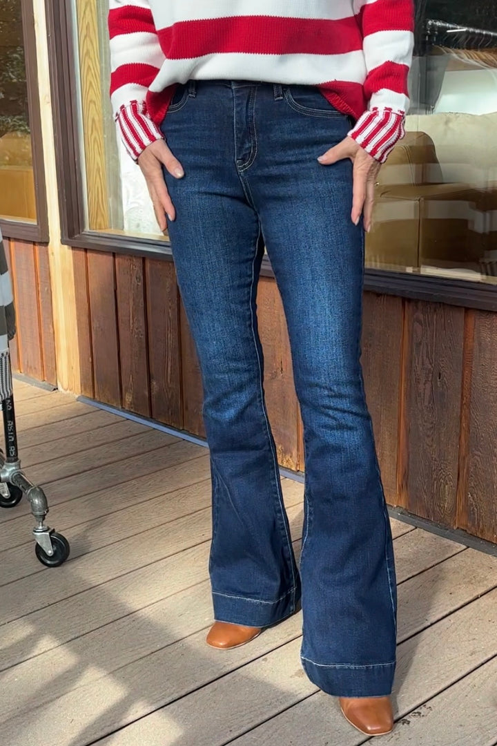 Kancan Roxanne High Rise Flare Jean
