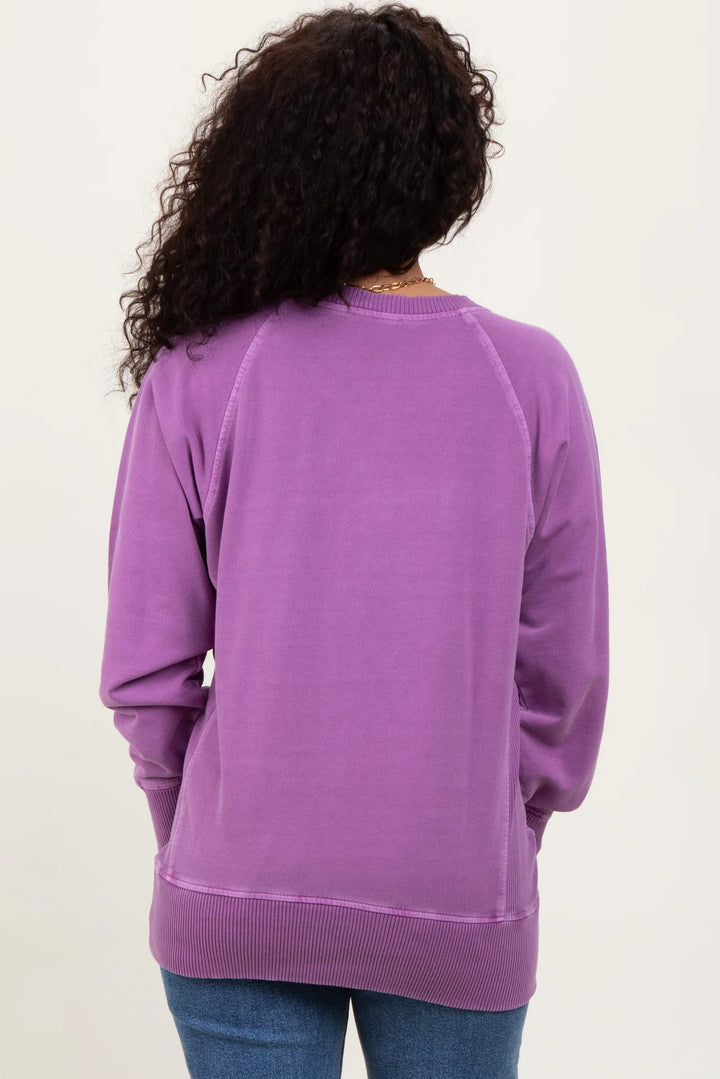 Zen French Terry Sweatshirt (Plum)
