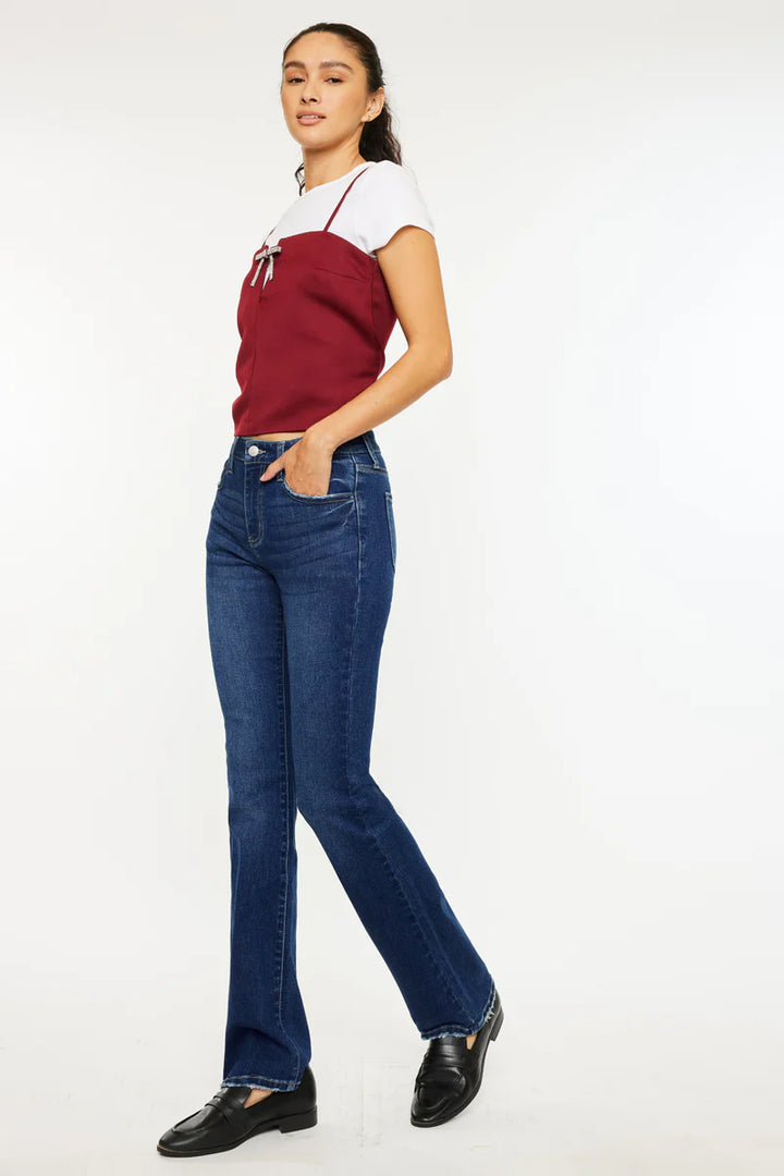 Kancan Slim Leg Bootcut Jean