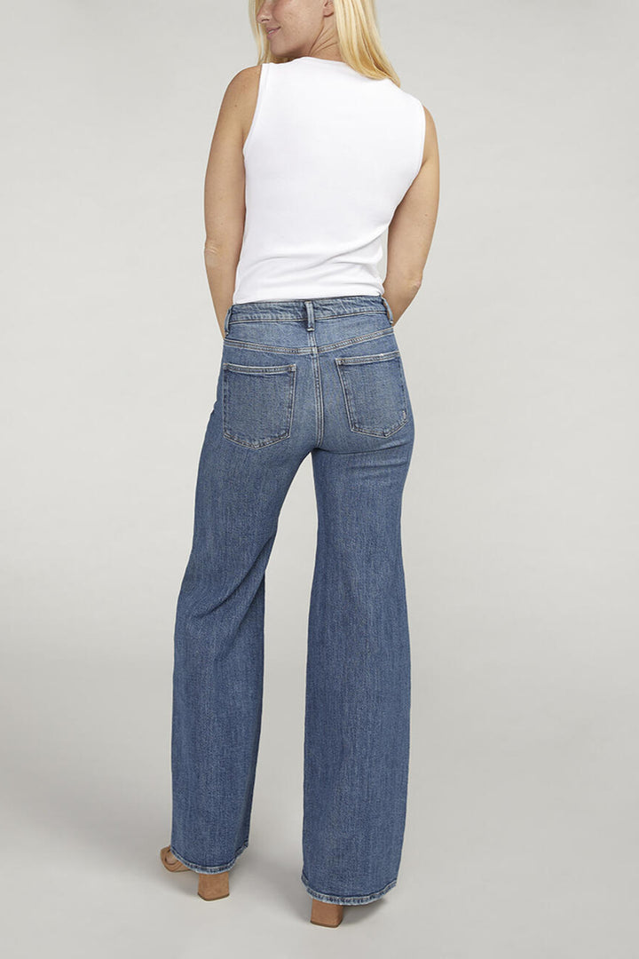 Silver Isbister Wide Leg Jean 33"