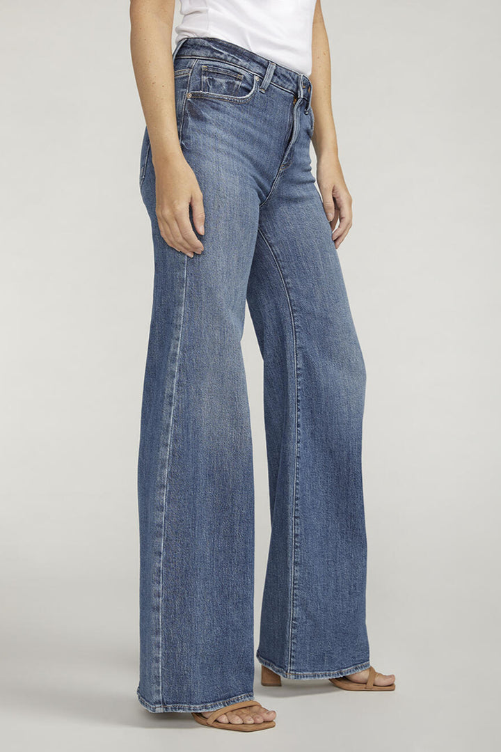 Silver Isbister Wide Leg Jean 33"