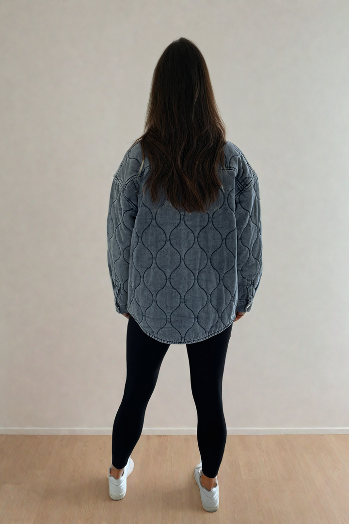 PRIV Leni Quilted Denim Jacket