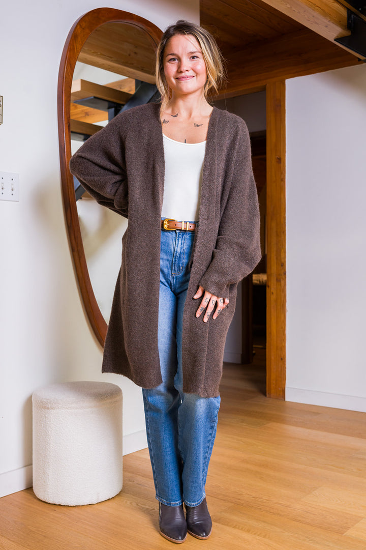 My Cozy Cocoon Duster (Dark Chocolate)