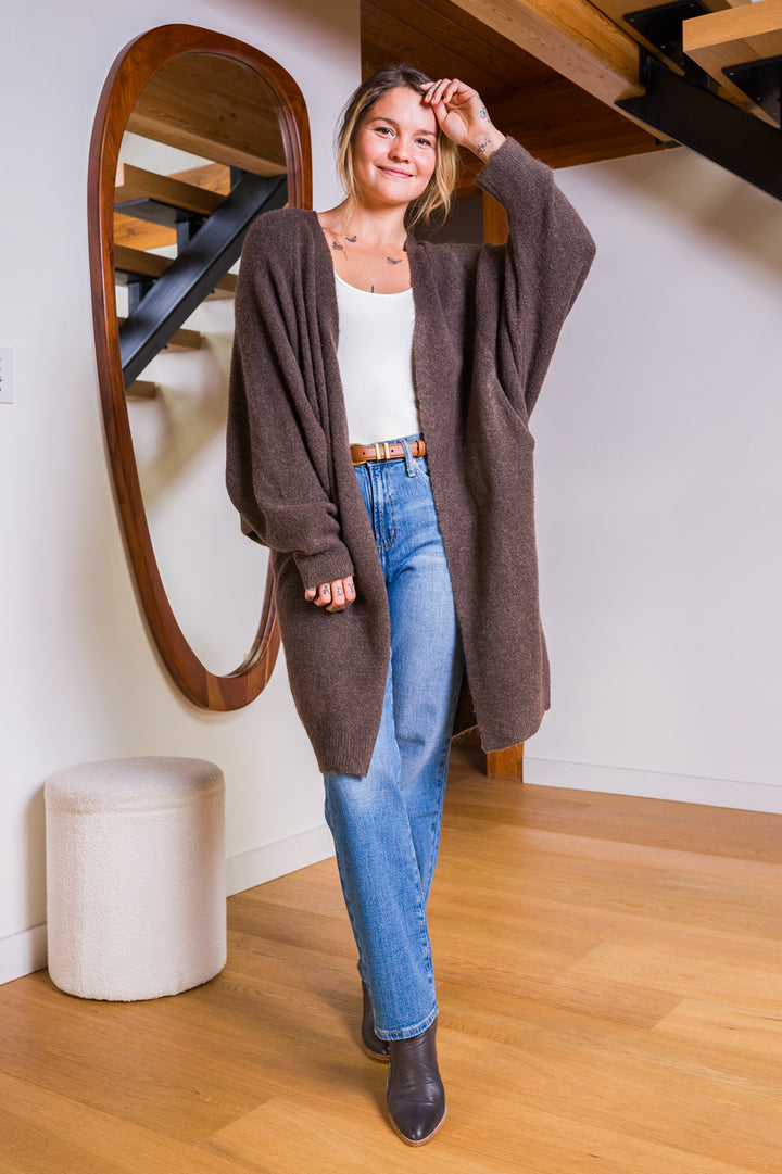 My Cozy Cocoon Duster (Dark Chocolate)