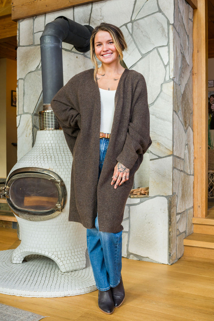 My Cozy Cocoon Duster (Dark Chocolate)