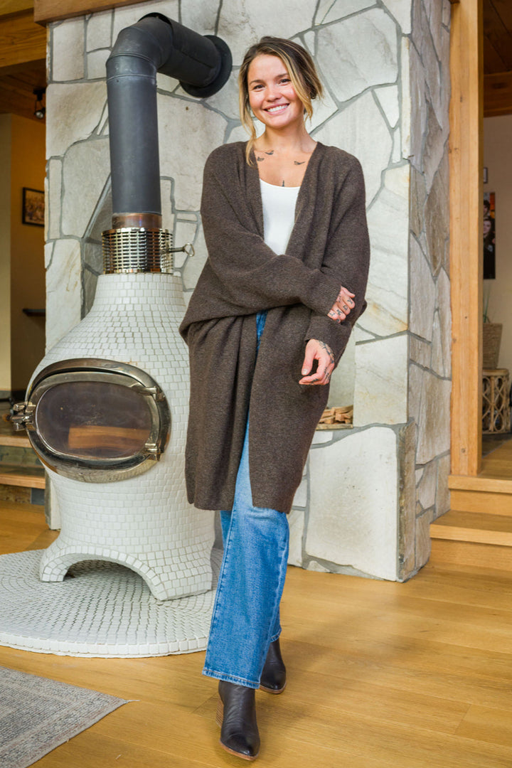 My Cozy Cocoon Duster (Dark Chocolate)