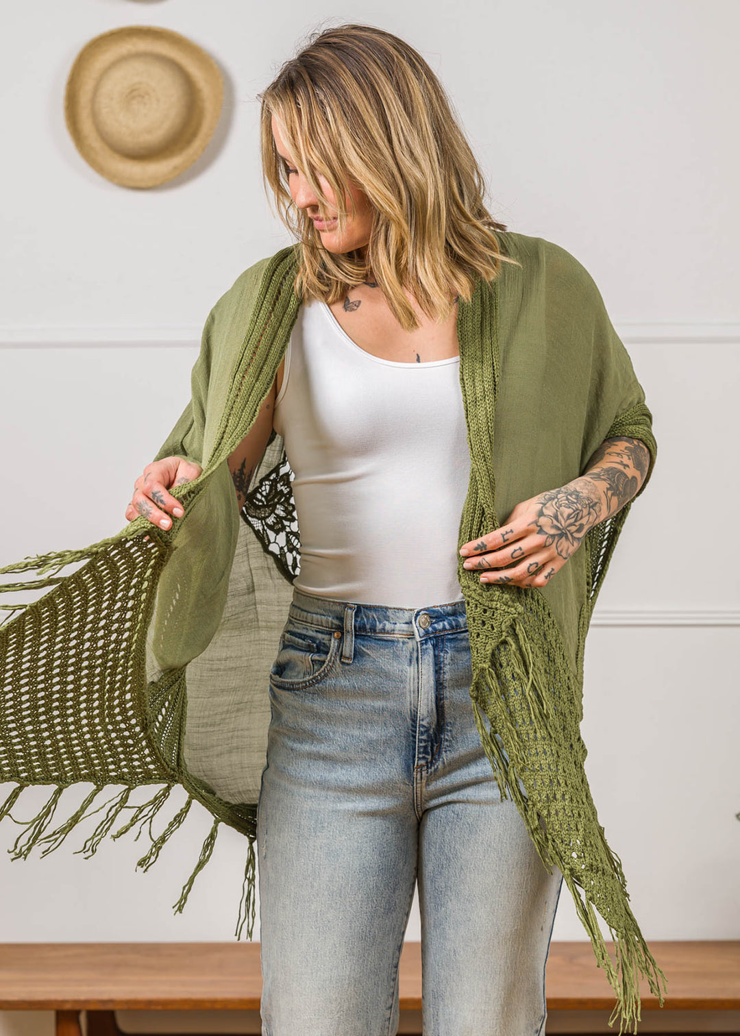 My Cozy Crochet Cardigan (Olive)