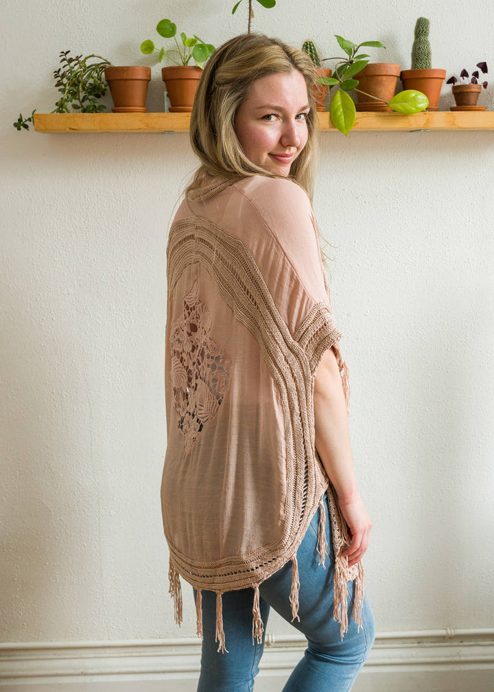 My Cozy Crochet Cardigan (Blush)