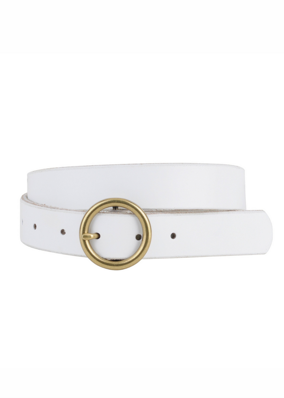 Most Wanted 1" Single Ring Belt (White)