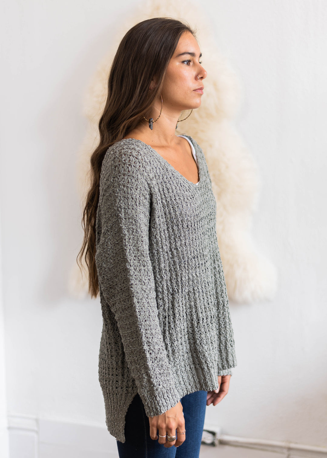 My Cozy Cable Knit Sweater (Sage)