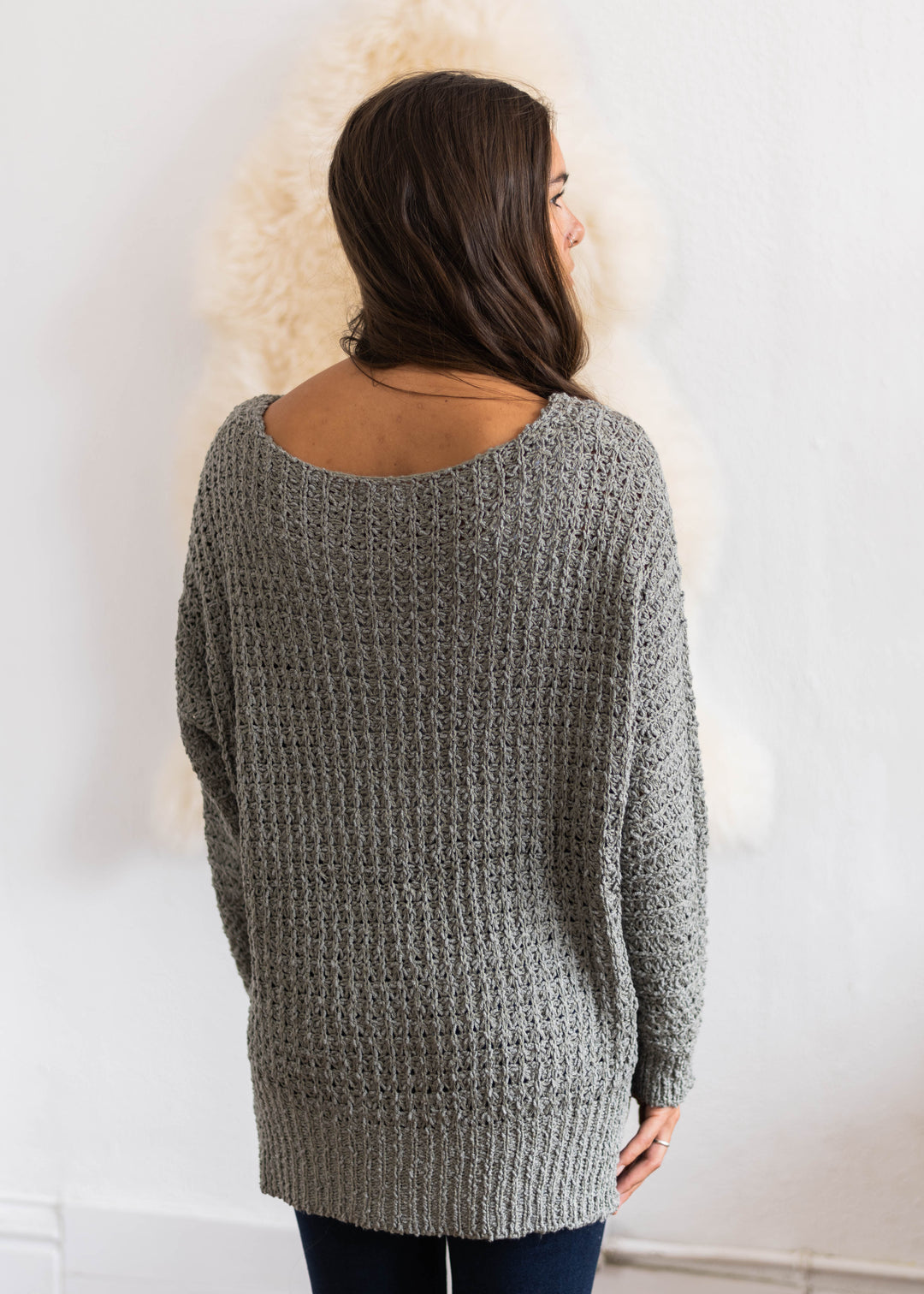 My Cozy Cable Knit Sweater (Sage)