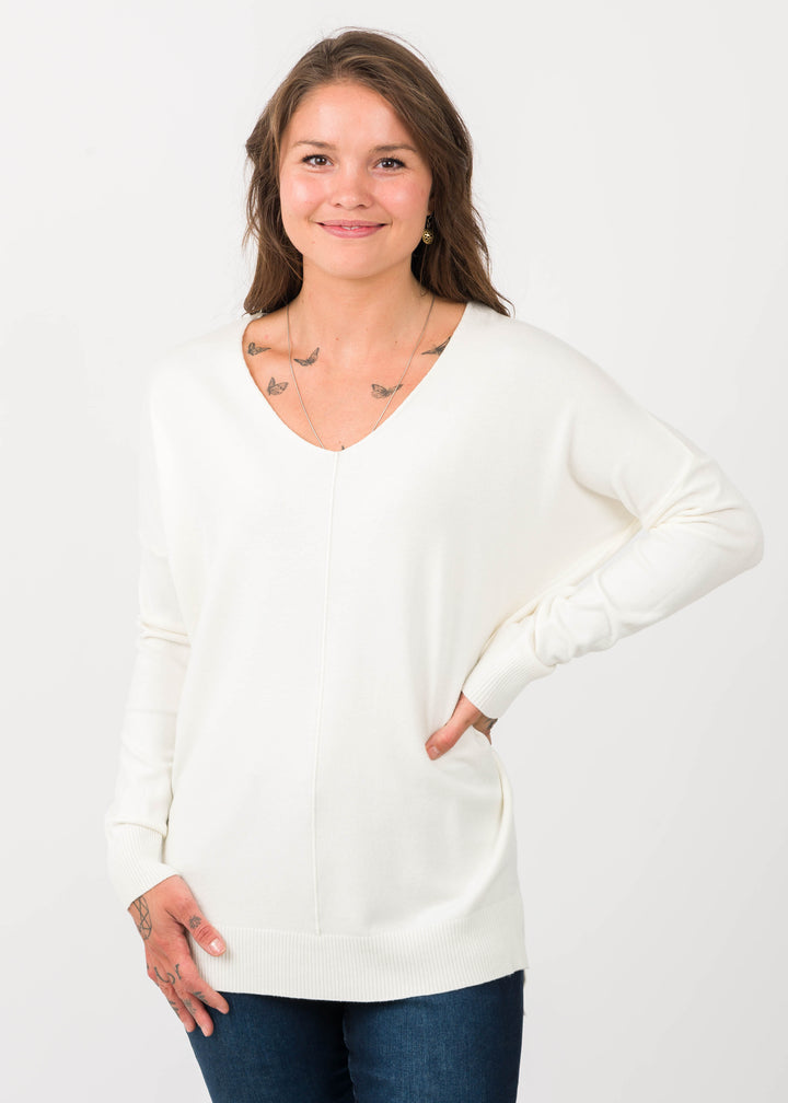 Comfy As Can Be Sweater (Off White)