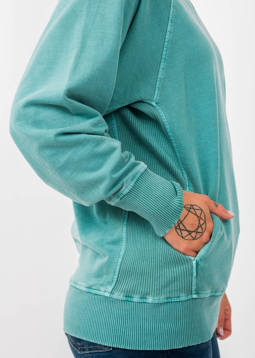 Zen French Terry Sweatshirt (Turquoise)