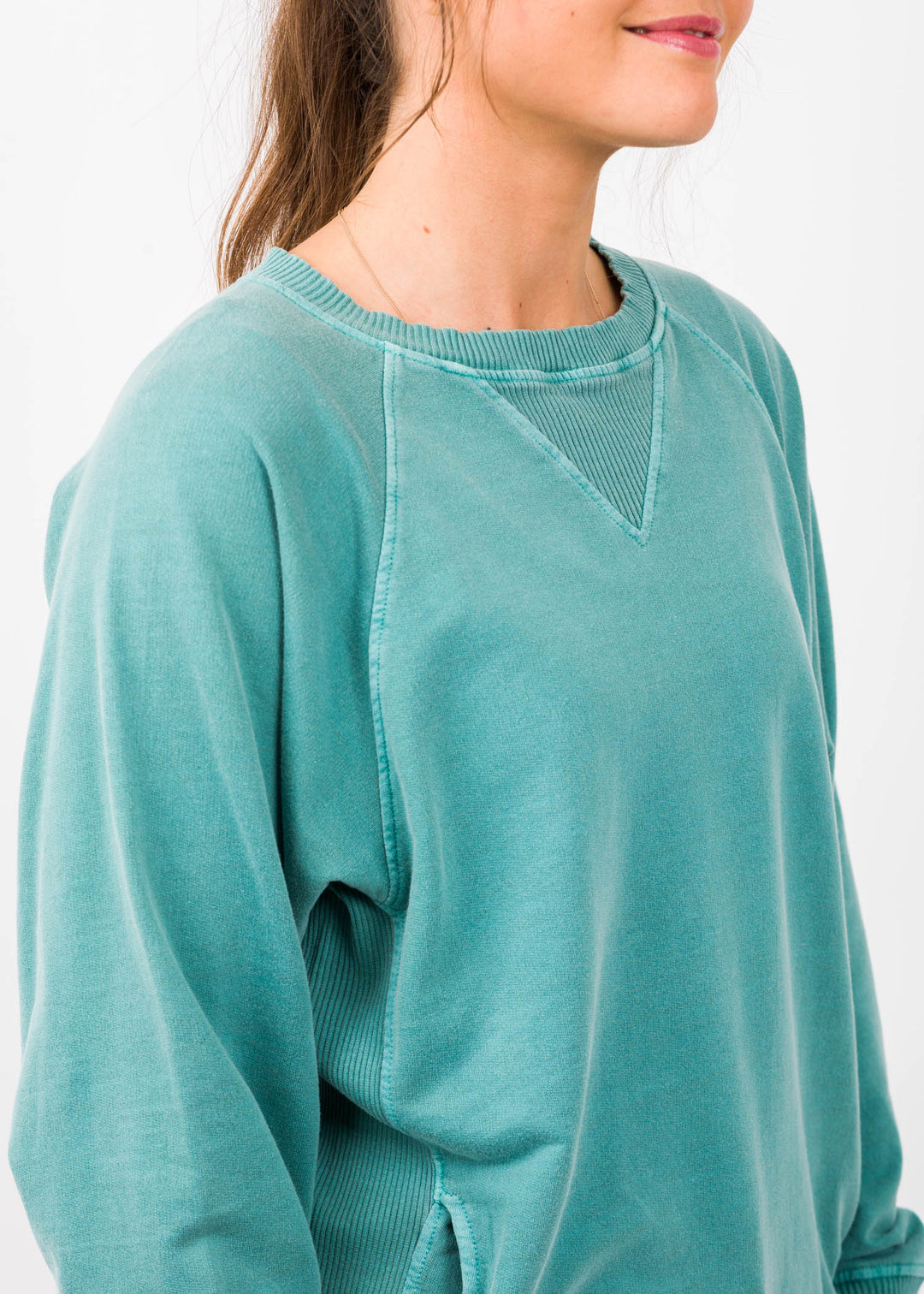 Zen French Terry Sweatshirt (Turquoise)