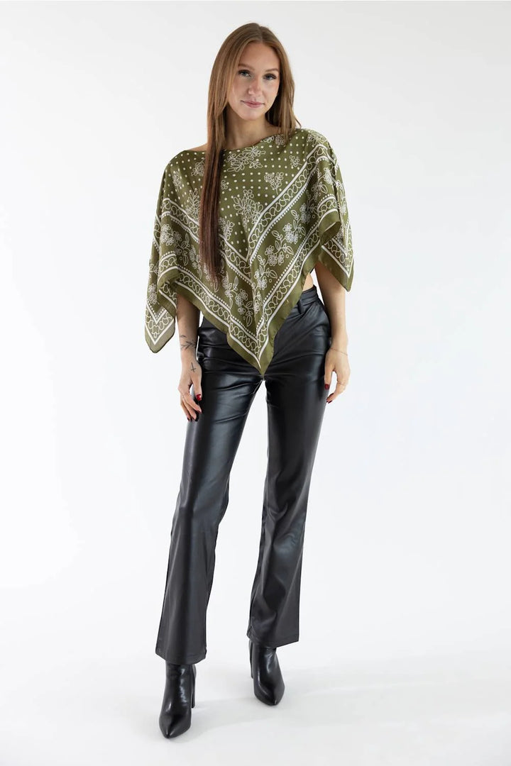 Love Tree Belted Vegan Leather Pants