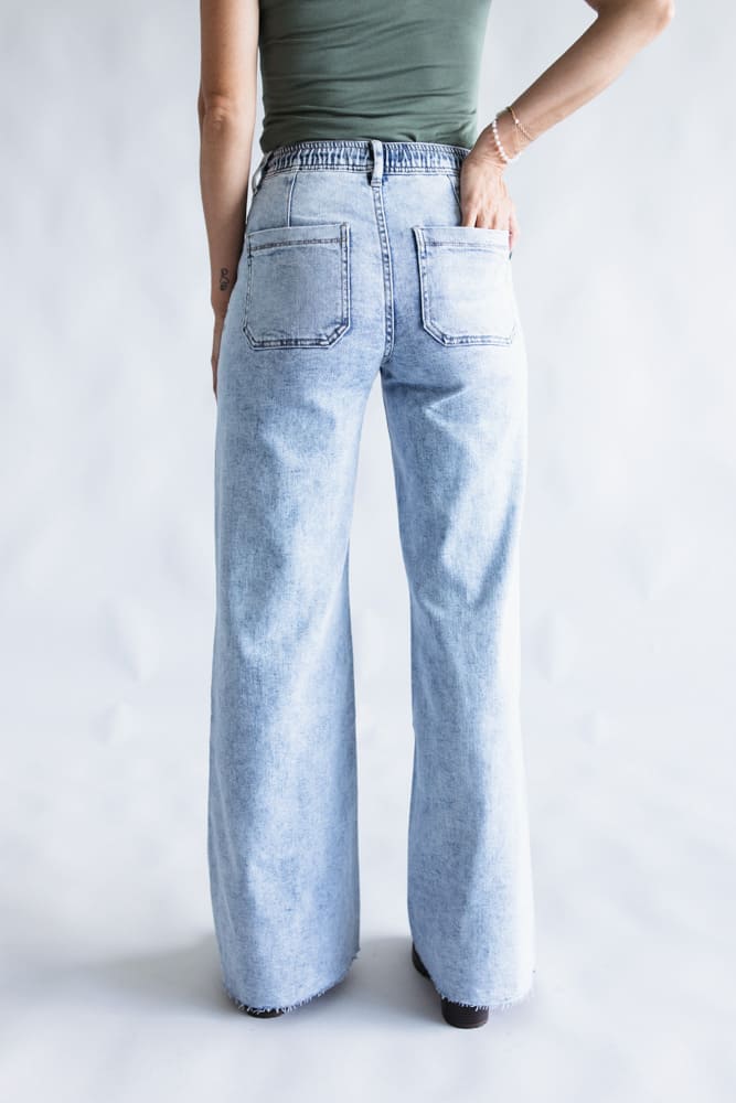 Flying Monkey Wide Leg Tie Jean