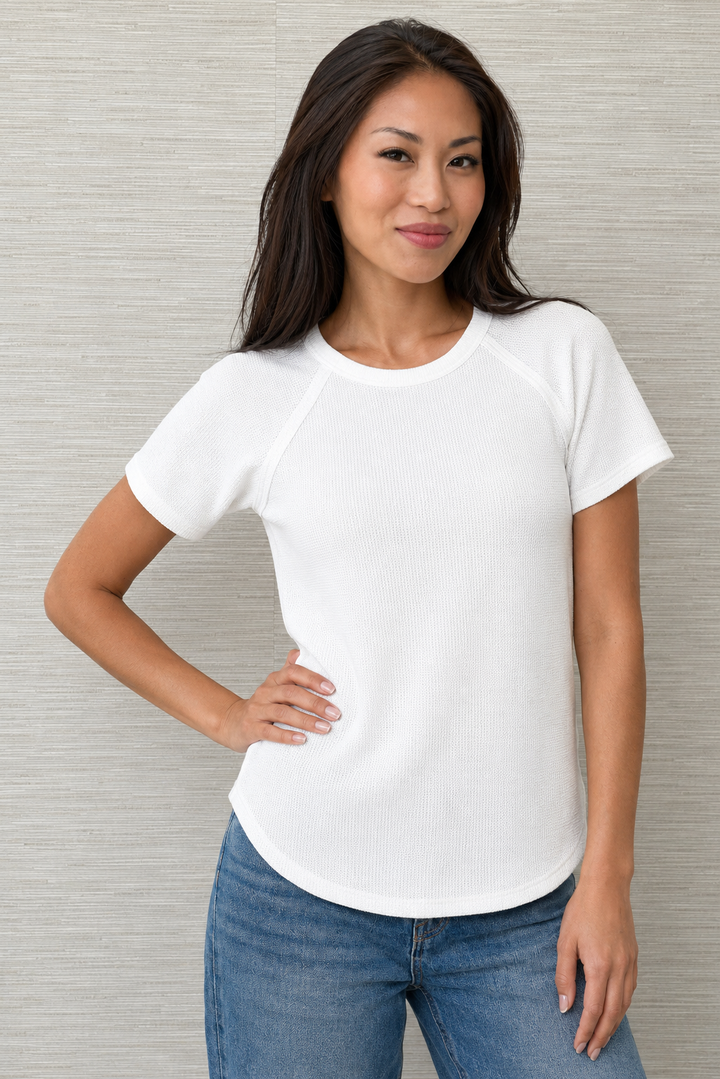 Zen Everyday Waffle Tee (White)