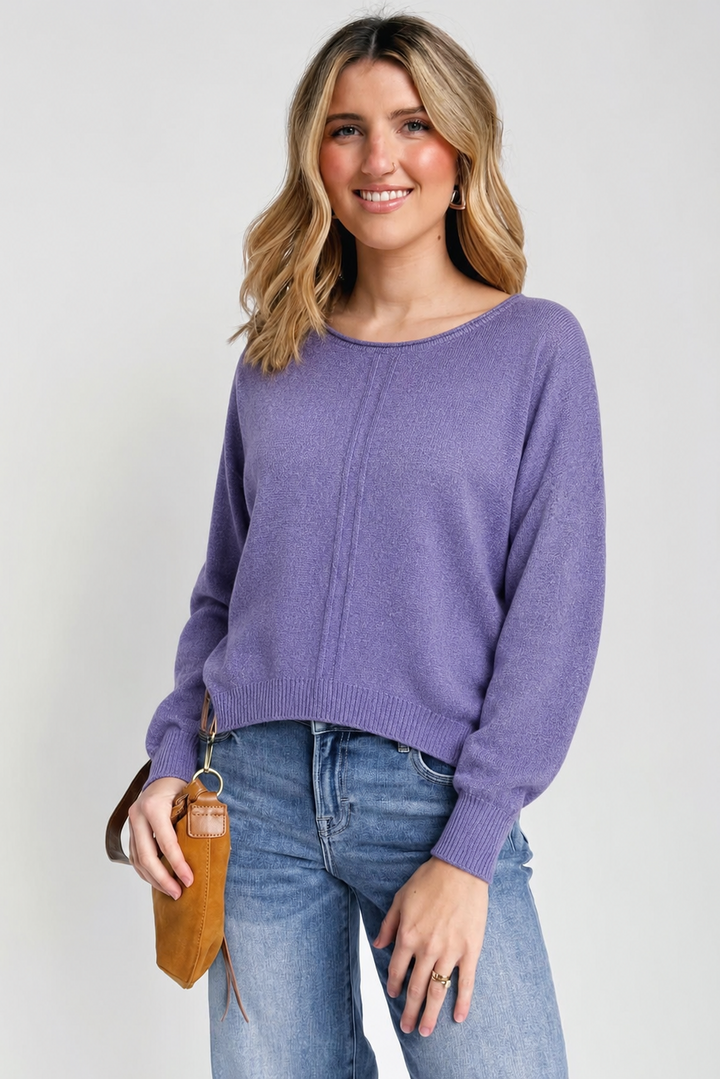 Zen Soft Knit Sweater (Cornflower Blue)