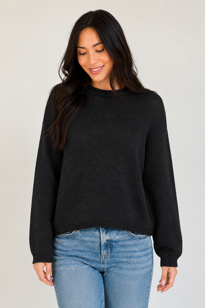 Zen Lightweight Sylvia Sweater (Black)