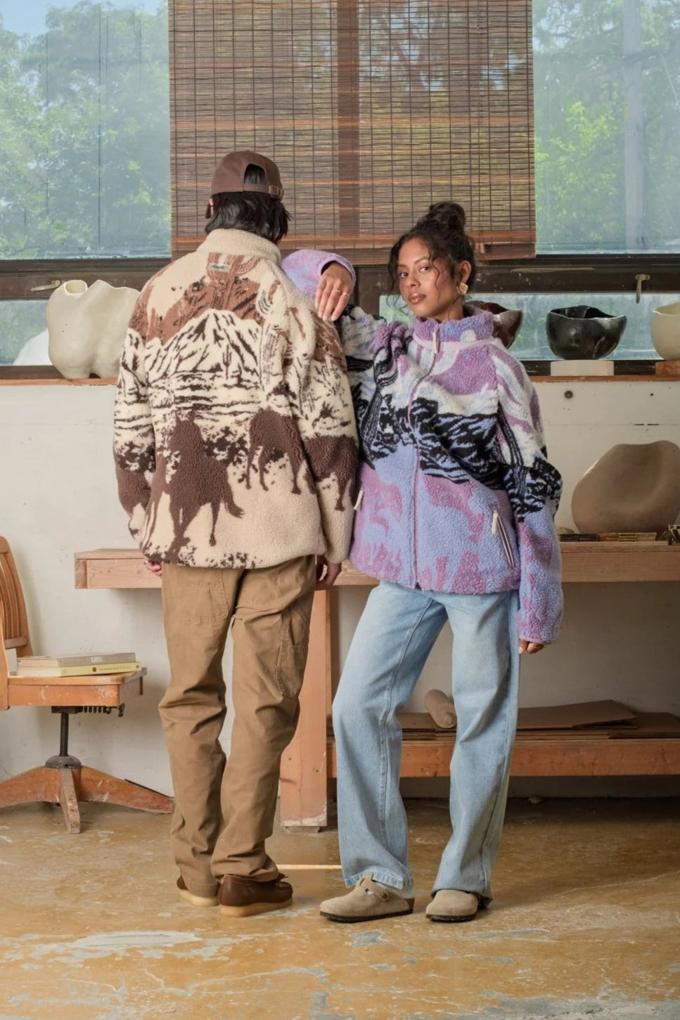 Kuwalla Sherpa Fleece Jacket (Sunset Stallion)